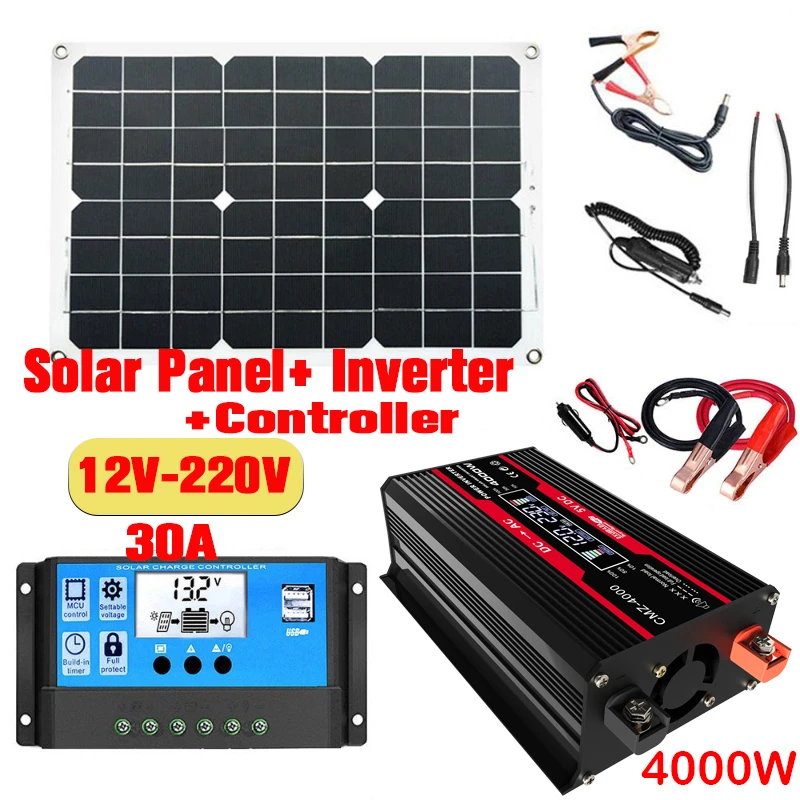 Renewable Energy Kit - 110V/220V Sistem Panel Surya 18 V18w