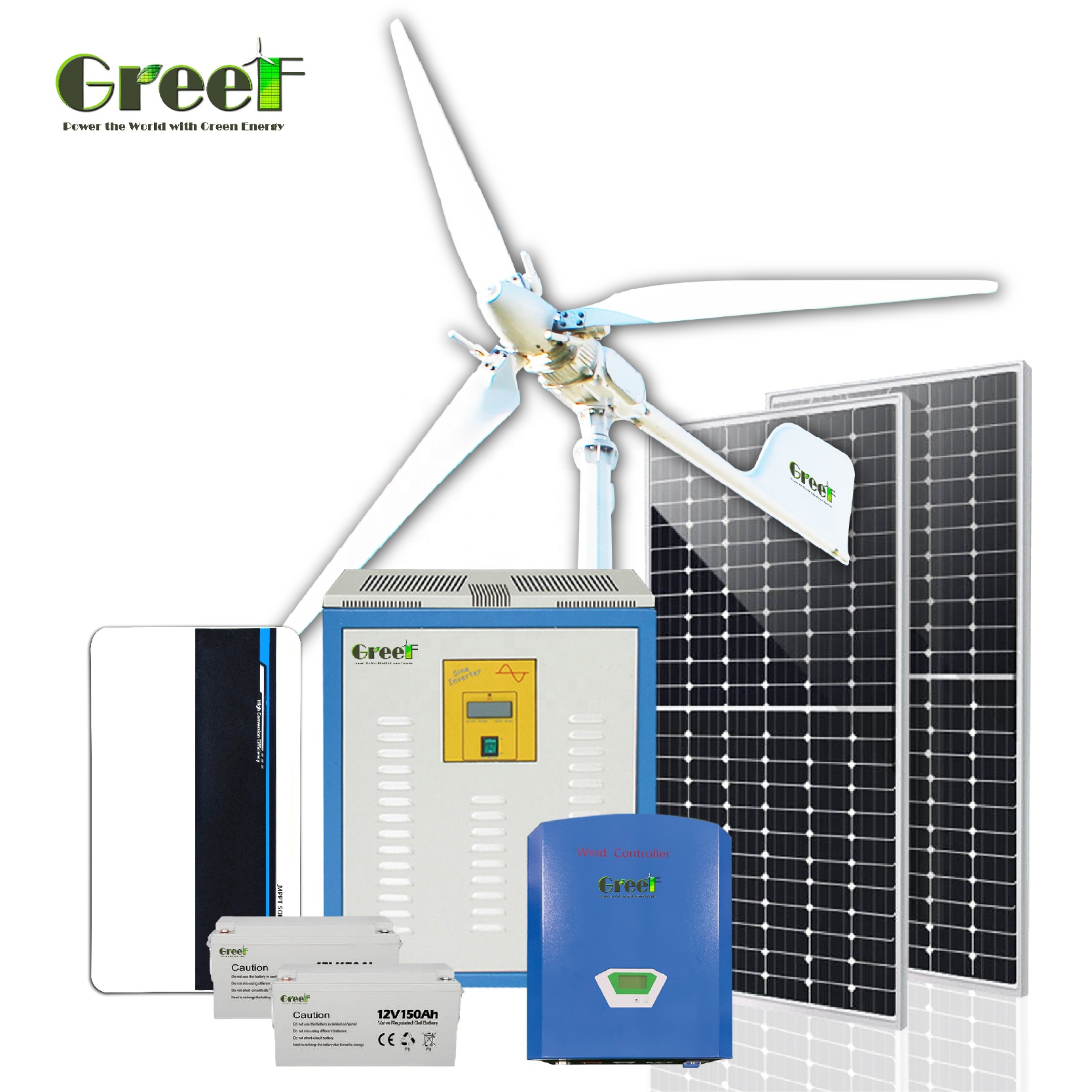 Kit Lengkap Panel Surya dan An - Wind Solar Hybrid Kit ulasan dan harga