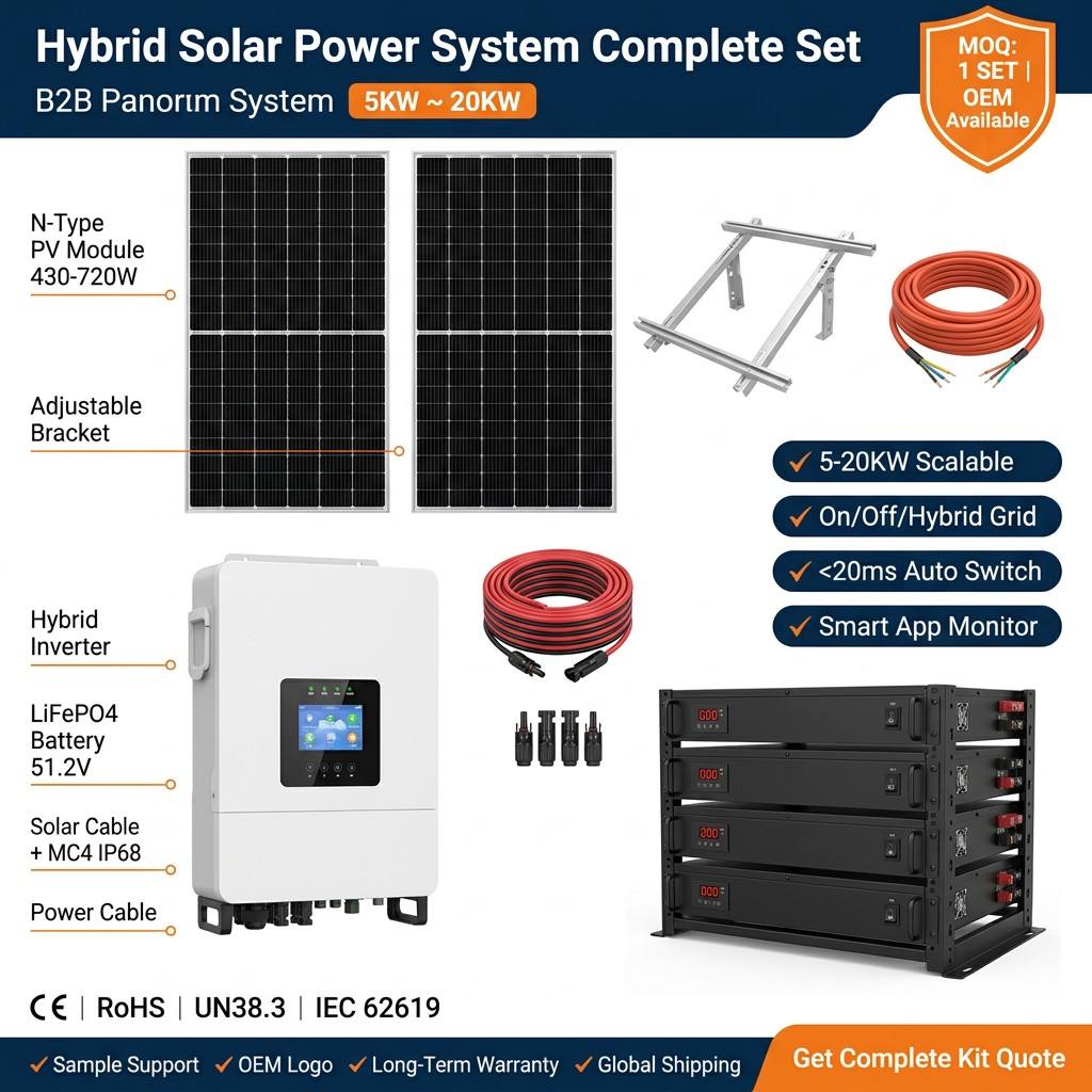 Sistem Tenaga Surya Hibrida 5K - Renewable Energy Kit ulasan dan harga