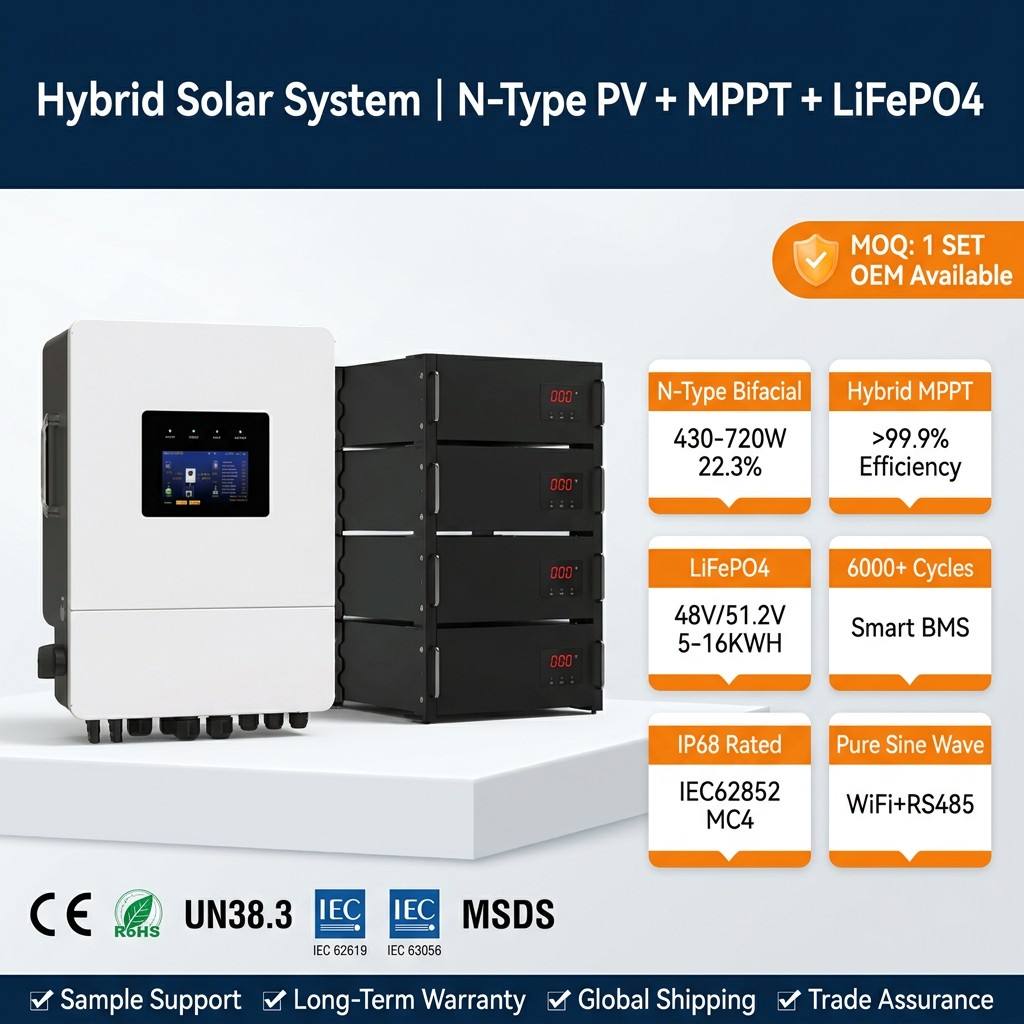 Sistem Tenaga Surya Hibrida 5K - Renewable Energy Kit ulasan dan harga